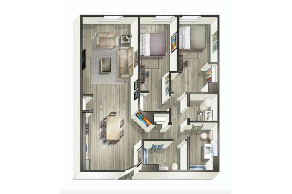 Advantage Point, 2 Bedroom (Photo 2)