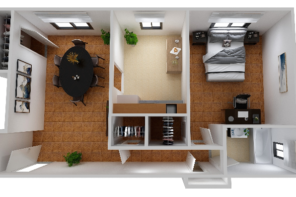 Marble Hall, 1 Bedroom (Photo 4)