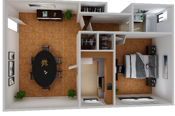 Marble Hall, 1 Bedroom (Photo 2)