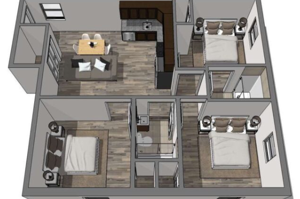 HH Eleanor at Chestnut, 3 Bedroom 2 Bath (Photo 6)