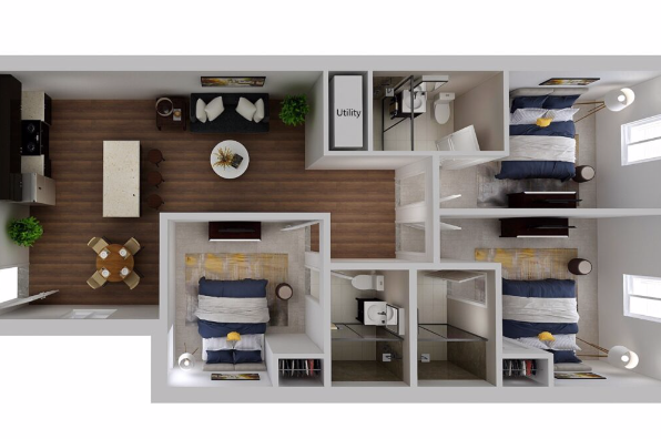 HH Eleanor At Walnut, 3 Bedroom (Photo 2)