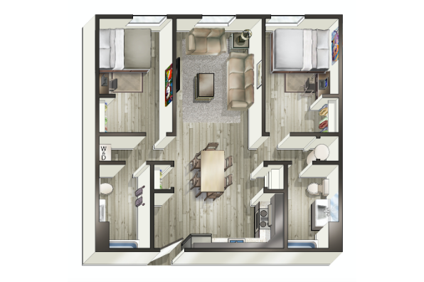 Advantage Point, 2 Bedroom (Photo 1)